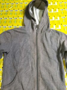 Gray Zip-Up Hoodie for boys and men.