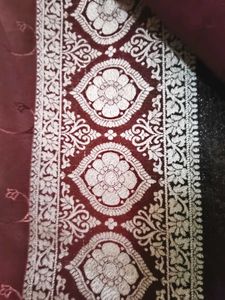 Beautiful Mave-Maroon Garden Silk Saree Wid Blouse
