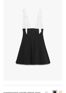 Chic Two-Tone Mini Dress