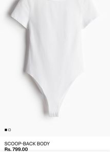 White Short Sleeve Bodysuit