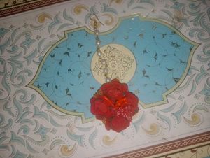 Red Velvet Flowers Jewellery Set