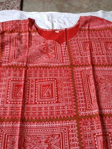 New Cotton Kurti Very nice Les Border Hand printin