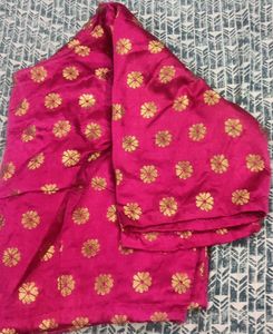 Women&#39;s Magenta Silk Blouse