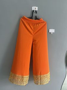Orange Palazzo Pants(s, M)