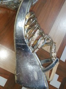 Silver Shiny Heels