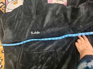 Velvet Black Loungewear Set in XXL size