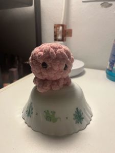 Pink Crochet Octopus Plushie