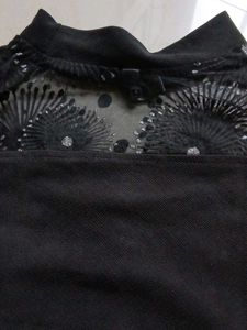 Black Embellished Top