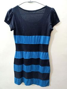 Navy Blue &amp; Black Little Dress
