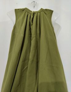 Olive Green Loose Fit Top ( Women)