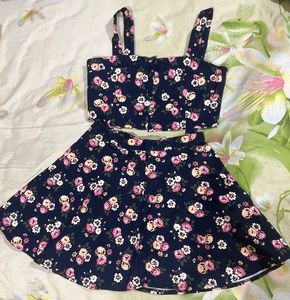 Cute Floral Two-Piece Set