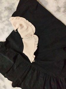 Cute Ruffle Collar Dress