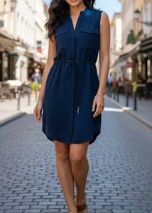 Cute Navy Blue Dress
