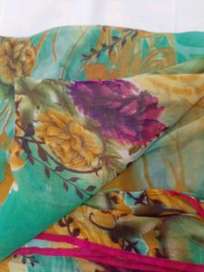 80)new Multicolour Printed Saree