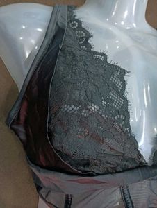 Lace silk🖤40D Detail Bra