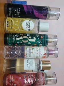 6 of Body mists BBW AND VS