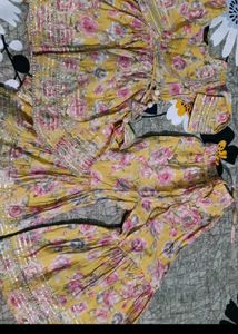 Floral Print Girls sarara Dress