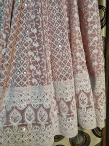 Elegant Pink Embroidered Kurta gown
