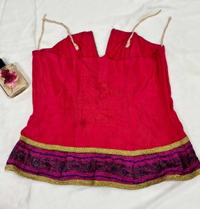 Magenta Color Corset Top