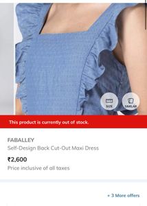 Branded Pinterest Blue Ruffle Maxi Dress
