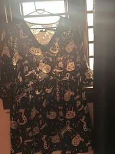 Kitten Printed Frock