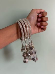 Silver Bangles Set