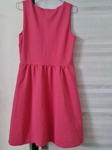 Pink Fit &amp; Flare Dress