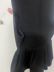 Chic Black Peplum Top