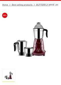 Butterfly Mixer Grinder With 2 Jars