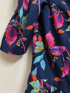 Chic Floral Puff Sleeve Mini Dress