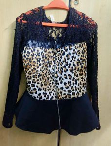 Stylish Animal Print Jacket
