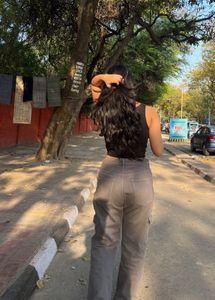 Grey Cargo Pants