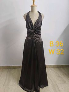 Brown Halter Gown