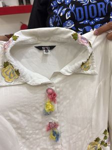 Elegant White Ethnic Gown