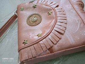 Pink Colour Sling Bag