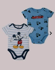 Pack Of 2 Bodysuits With Short Sleeves