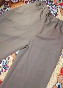 Brown Wide Leg Trousers
