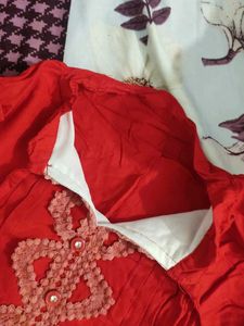 Red Embellished top