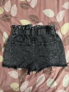 Denim High-Waisted Shorts