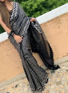 Sequence Work Designer Beautiful Saree