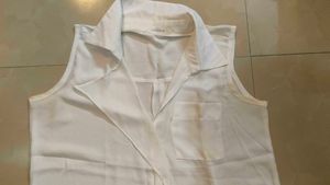 White Sleeveless Top