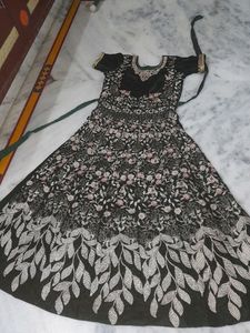 Beautiful Green Wedding Long Dress Velvet Cloth