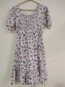 Branded White Flora Birthday Dress