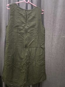 Beautiful Olive Green Cutout Dress