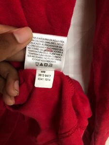 White Stag Cotton Red Long Sleeve T Shirt