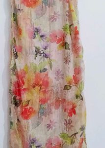 Beautiful Floral Multicolour Dupatta For Women