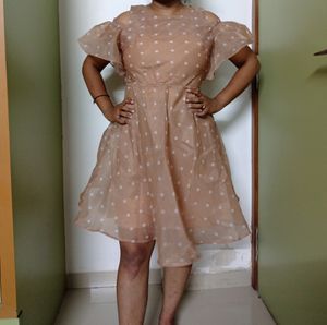 Knee Length Off Shoulder One Piece 🤎