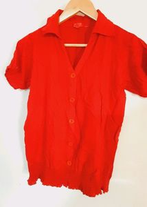 Red Cotton  Top (Women's)
