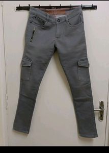 Gray Cargo Pants