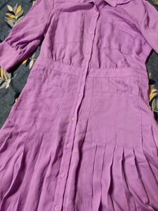 LAVENDER SHIRT DRESS